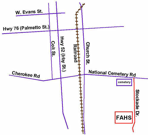 Map to SC Florence Area Humane Society